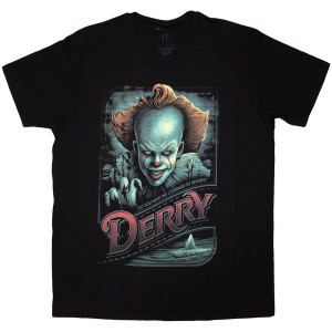 It - Pennywise Derry Uni Bl T-Shirt in der Gruppe MERCHANDISE / T-shirt / Film-Musikal bei Bengans Skivbutik AB (5587278r)