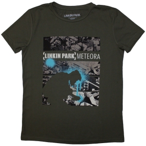 Linkin Park - Meteora Drip Collage Lady Green T-Shirt in der Gruppe MERCHANDISE / T-shirt / Hårdrock bei Bengans Skivbutik AB (5587282r)