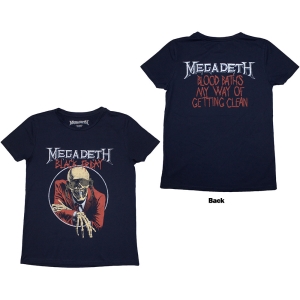 Megadeth - Black Friday Lady Navy T-Shirt in der Gruppe MERCHANDISE / T-shirt / Hårdrock bei Bengans Skivbutik AB (5587284r)