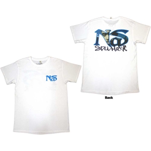 Nas - Still City Infill Uni Wht T-Shirt in der Gruppe MERCHANDISE / T-shirt / Hip Hop-Rap bei Bengans Skivbutik AB (5587289r)