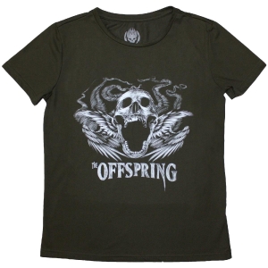 Offspring - Feathered Winged Skull Lady Green T-Shirt in der Gruppe MERCHANDISE / T-shirt / Punk bei Bengans Skivbutik AB (5587292r)