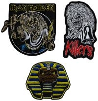 Iron Maiden - Patch 3 Set (Killers, Powerslave, N in der Gruppe MERCHANDISE / Stoffaufnäher / Heavy Metal bei Bengans Skivbutik AB (5588096)