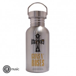 Guns N Roses - Canteen Steel Bottle - Logo in der Gruppe MERCHANDISE / Merch / Hårdrock bei Bengans Skivbutik AB (5589200)