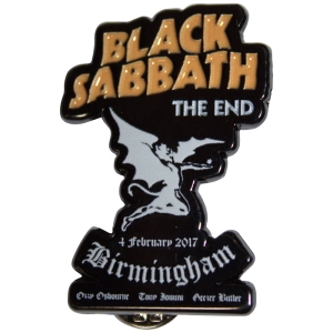 Black Sabbath - The End Pin Badge in der Gruppe MERCHANDISE / Merch / Hårdrock bei Bengans Skivbutik AB (5589218)
