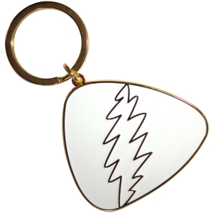 Grateful Dead - White Plectrum Keychain in der Gruppe MERCHANDISE / Merch / Pop-Rock bei Bengans Skivbutik AB (5589227)