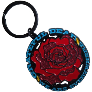 Grateful Dead - Everywhere Rose Keychain in der Gruppe MERCHANDISE / Merch / Pop-Rock bei Bengans Skivbutik AB (5589229)