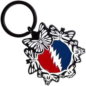 Grateful Dead - Steal Your Face Butterflies Keychain in der Gruppe MERCHANDISE / Merch / Pop-Rock bei Bengans Skivbutik AB (5589230)