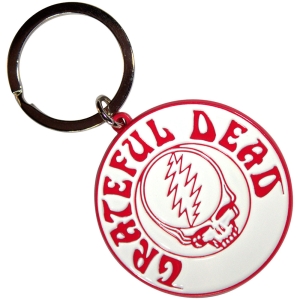 Grateful Dead - Steal Your Face Mono Red Keychain in der Gruppe MERCHANDISE / Merch / Pop-Rock bei Bengans Skivbutik AB (5589236)