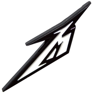 Metallica - B&W M Logo Pin Badge in der Gruppe MERCHANDISE / Merch / Hårdrock bei Bengans Skivbutik AB (5589265)