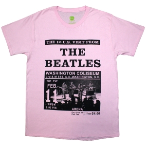 Beatles - Washington 64 Promo Uni Pink T-Shirt in der Gruppe MERCHANDISE / T-shirt / Pop-Rock bei Bengans Skivbutik AB (5589275r)
