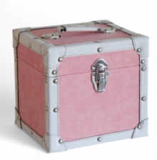 Vinyl Storage - 7 Inch 50 Record Storage Carry Case - Pink Fabric in der Gruppe Vinylzubehör bei Bengans Skivbutik AB (5589559)