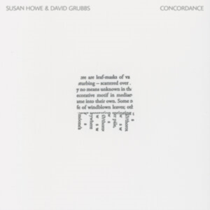 Howe Susan & David Grubbs - Concordance in der Gruppe Övrigt /  bei Bengans Skivbutik AB (5589888)