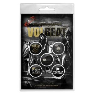 Volbeat - Outlaw Gentlemen Button Badge Pack in der Gruppe MERCHANDISE / Merch / Hårdrock bei Bengans Skivbutik AB (5590295)