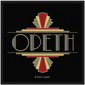 Opeth - Art Deco Logo Standard Patch in der Gruppe MERCHANDISE / Merch / Hårdrock bei Bengans Skivbutik AB (5590308)