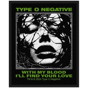 Type O Negative - With My Blood Standard Patch in der Gruppe MERCHANDISE / Merch / Hårdrock bei Bengans Skivbutik AB (5590309)