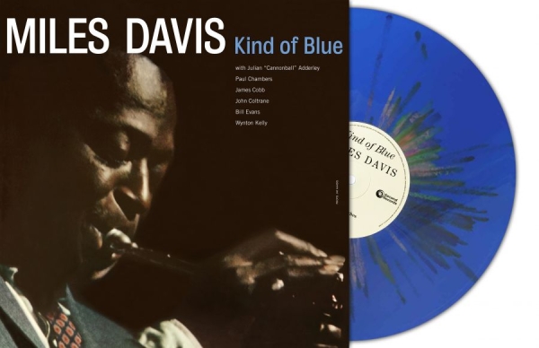 Davis Miles - Kind Of Blue (Blue Splatter Vinyl L in der Gruppe VINYL / Jazz bei Bengans Skivbutik AB (5592421)