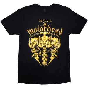 Motorhead - 50 Years Swords & Warpig Uni Bl T-Shirt in der Gruppe MERCHANDISE / T-shirt / Hårdrock bei Bengans Skivbutik AB (5593180r)