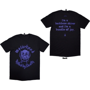 Motorhead - Killed By Death Lyric Uni Bl T-Shirt in der Gruppe MERCHANDISE / T-shirt / Hårdrock bei Bengans Skivbutik AB (5593186r)