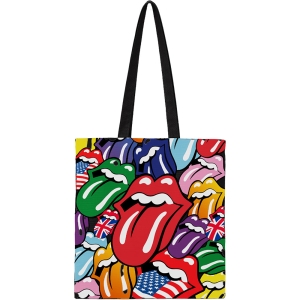 Rolling Stones  - Tongues Tote Bag in der Gruppe MERCHANDISE / Merch / Nyheter / Pop-Rock bei Bengans Skivbutik AB (5627104)