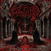 Crematory - Engulfed In Darkness (Red Marble) in der Gruppe VINYL / Kommande / Hårdrock bei Bengans Skivbutik AB (5627872)