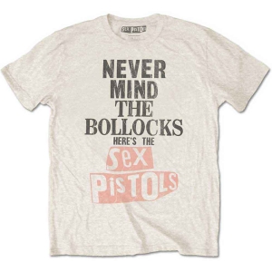 The Sex Pistols - Never Mind The Bollocks Distressed (Natural) Uni T-Shirt in der Gruppe MERCHANDISE / T-shirt / Punk bei Bengans Skivbutik AB (5628217r)