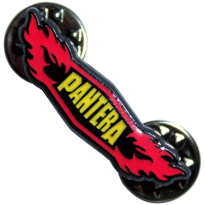 Pantera - Flames Pin Badge in der Gruppe MERCHANDISE / Merch / Hårdrock bei Bengans Skivbutik AB (5628590)