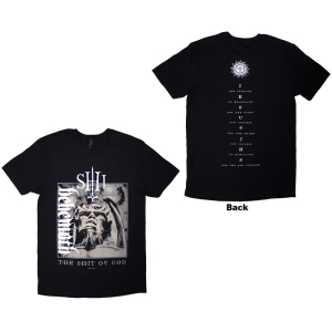 Behemoth - The Shit Ov God Vertical Logo Cover Uni Bl T-Shirt in der Gruppe MERCHANDISE / T-shirt / Hårdrock bei Bengans Skivbutik AB (5628719r)