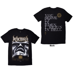 Behemoth - The Shit Ov God Reign In Hell Uni Bl T-Shirt in der Gruppe MERCHANDISE / T-shirt / Hårdrock bei Bengans Skivbutik AB (5628720r)