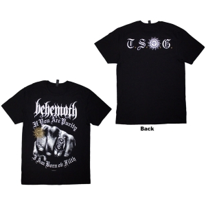 Behemoth - The Shit Ov God Purity Fist Uni Bl T-Shirt in der Gruppe MERCHANDISE / T-shirt / Hårdrock bei Bengans Skivbutik AB (5628721r)