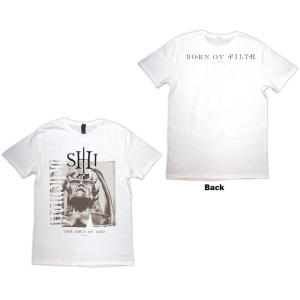 Behemoth - The Shit Ov God Sepia Parchment Uni Wht T-Shirt in der Gruppe MERCHANDISE / T-shirt / Hårdrock bei Bengans Skivbutik AB (5628723r)