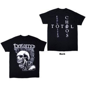 Exploited - Mohican Skull Uni Bl T-Shirt in der Gruppe MERCHANDISE / T-shirt / Punk bei Bengans Skivbutik AB (5628727r)
