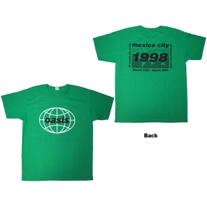 Oasis - 1998 World Tour - Mexico City Uni Green T-Shirt in der Gruppe MERCHANDISE / T-shirt / Pop-Rock bei Bengans Skivbutik AB (5628740r)