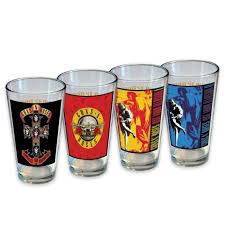 Guns N' Roses - 16 Oz 4 Pack Pint Glasses in der Gruppe MERCHANDISE / Merch / Hårdrock bei Bengans Skivbutik AB (5629187)