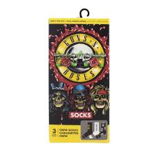 Guns N' Roses - Socks 3 Pack In Gift Box (One Size) in der Gruppe MERCHANDISE / Merch / Hårdrock bei Bengans Skivbutik AB (5629189)