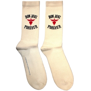 Bon Jovi - Forever Uni Natrl Socks (Eu 40-45) in der Gruppe MERCHANDISE / Merch / Pop-Rock bei Bengans Skivbutik AB (5629362)