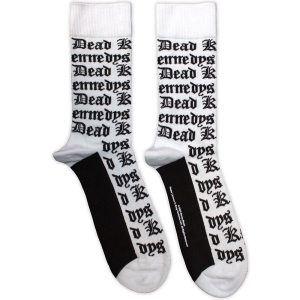 Dead Kennedys - Gothic Logo Pattern Uni Wht Socks (Eu 40-45) in der Gruppe MERCHANDISE /  /  bei Bengans Skivbutik AB (5629365)