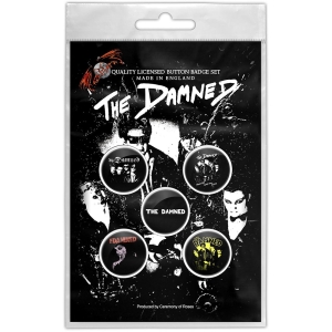 Damned - Young, Hot, Loud And Stiff Button Badge Pack in der Gruppe MERCHANDISE / Merch /  bei Bengans Skivbutik AB (5629480)