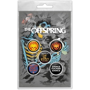 Offspring - Skeleton Molotov Button Badge Pack in der Gruppe MERCHANDISE / Merch /  bei Bengans Skivbutik AB (5629482)