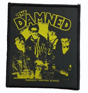 Damned The - Patch Young, Hot, Loud And Stiff (1 in der Gruppe MERCHANDISE / Stoffaufnäher /  bei Bengans Skivbutik AB (5629491)