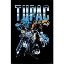 Tupac Shakur - All Eyez Motorcycle Maxi Poster in der Gruppe MERCHANDISE / Merch / Hip Hop-Rap bei Bengans Skivbutik AB (5630260)