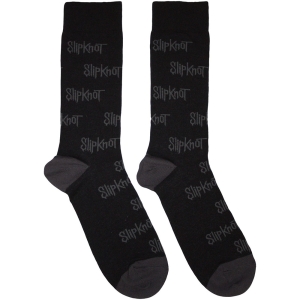 Slipknot - Aop Logos Uni Bl Socks in der Gruppe MERCHANDISE / Merch / Nyheter / Hårdrock bei Bengans Skivbutik AB (5630402)