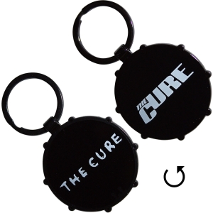 The Cure - Logos Drum Double-Sided Keychain in der Gruppe MERCHANDISE / Merch / Nyheter / Pop-Rock bei Bengans Skivbutik AB (5630511)