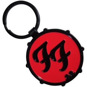 Foo Fighters  - Ff Logo Drum Double-Sided Keychain in der Gruppe MERCHANDISE / Merch / Nyheter / Pop-Rock bei Bengans Skivbutik AB (5630512)