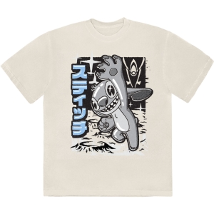 Disney - Stitch Jump B&W Uni Natrl T-Shirt in der Gruppe MERCHANDISE / T-shirt / Nyheter / Film-Musikal bei Bengans Skivbutik AB (5630527r)