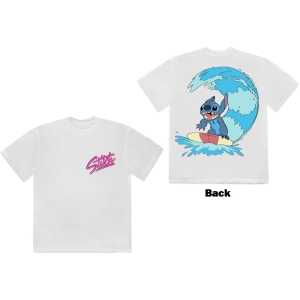 Disney - Stitch Surf F&B Uni Wht T-Shirt in der Gruppe MERCHANDISE / T-shirt / Nyheter / Film-Musikal bei Bengans Skivbutik AB (5630532r)