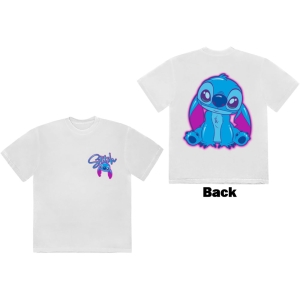 Disney - Lilo&Stitch Stitch Spray Paint Uni Wht T-Shirt in der Gruppe MERCHANDISE / T-shirt / Nyheter / Film-Musikal bei Bengans Skivbutik AB (5630533r)