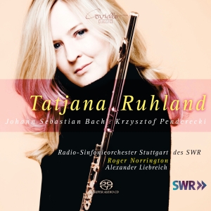 Tatjana Ruhland - Bach & Penderecki: Sonate Für Flöte in der Gruppe MUSIK / SACD / Klassiskt bei Bengans Skivbutik AB (5632426)