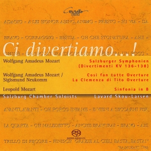 Wolfgang Amadeus & Leopold Mozart - Ci Divertiamo! - Salzburg Symphonie in der Gruppe MUSIK / SACD / Klassiskt bei Bengans Skivbutik AB (5632816)