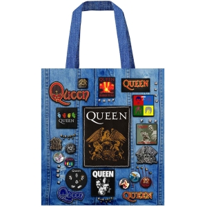 Queen - Crest (Multicolour, Battle, Totebag) in der Gruppe MERCHANDISE / Merch / Pop-Rock bei Bengans Skivbutik AB (5633042)