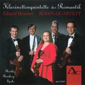 Eduard Brunner Rodin Quartett - Romantic Clarinet Quintets in der Gruppe CD / Klassiskt bei Bengans Skivbutik AB (5633064)